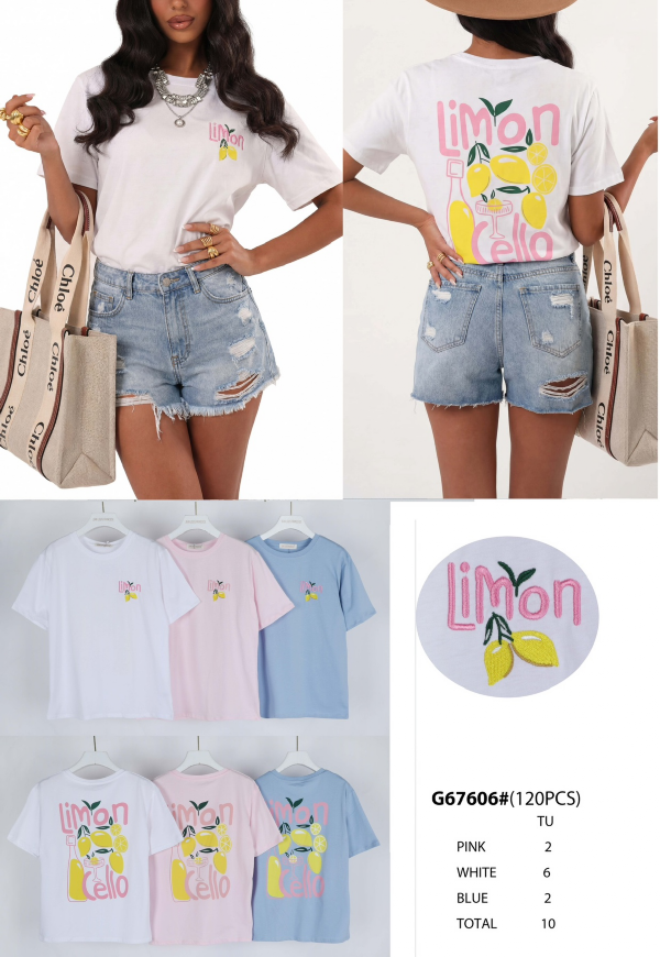 Bluzka damska (Francja produkt) Roz Standard, Mix Kolor .Paczka 10 szt